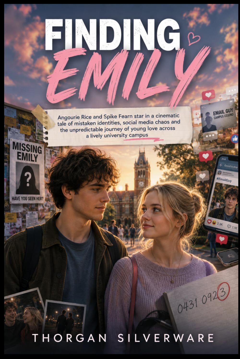 FINDING EMILY: Angourie Rice and Spike Fearn star in a cinematic tale of mistaken identities, social media chaos and the unpredictable journey of young love across a lively university campus
