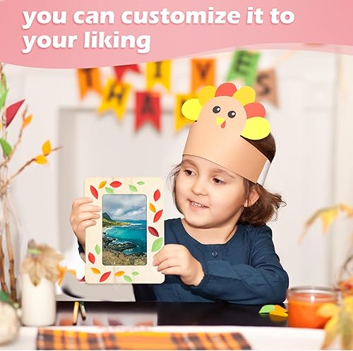 Miniatura 5 de Barydat 24 marcos de madera sin terminar para fotos de 3 x 5 pulgadas, marcos de fotos pintables, marcos de madera para proyectos de pintura, Acción