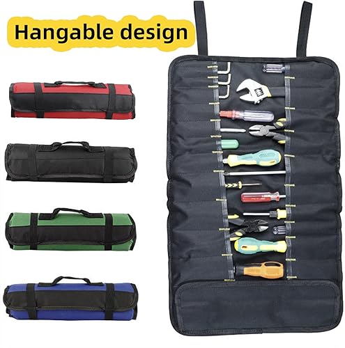 Miniatura 6 de Bolsa de herramientas para llaves, organizador de herramientas multiusos, organizador de rollos de herramientas, bolsa de herramientas pequeña,
