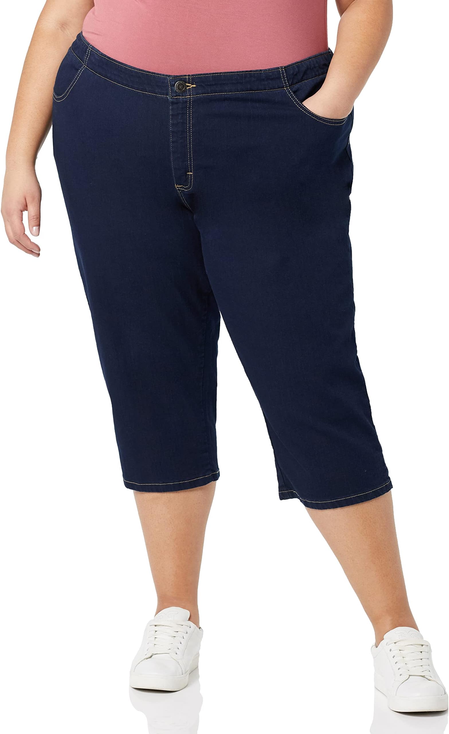 Riders by Lee Indigo Women's Plus Size Comfort Collection Denim Capri