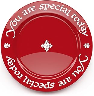 "You Are Special Today" Red Plate – Original Waechtersbach – Celebration Dish – Iconic Gift for Birthdays, Mother's Day & Milestones – German Ceramic Tradition – Dishwasher Safe, Incl. Gift Box