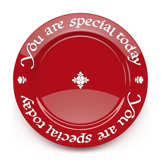 "You Are Special Today" Red Plate – Original Waechtersbach – Celebration Dish – Iconic Gift for Birthdays, Mother's Day & Milestones – German Ceramic Tradition – Dishwasher Safe, Incl. Gift Box