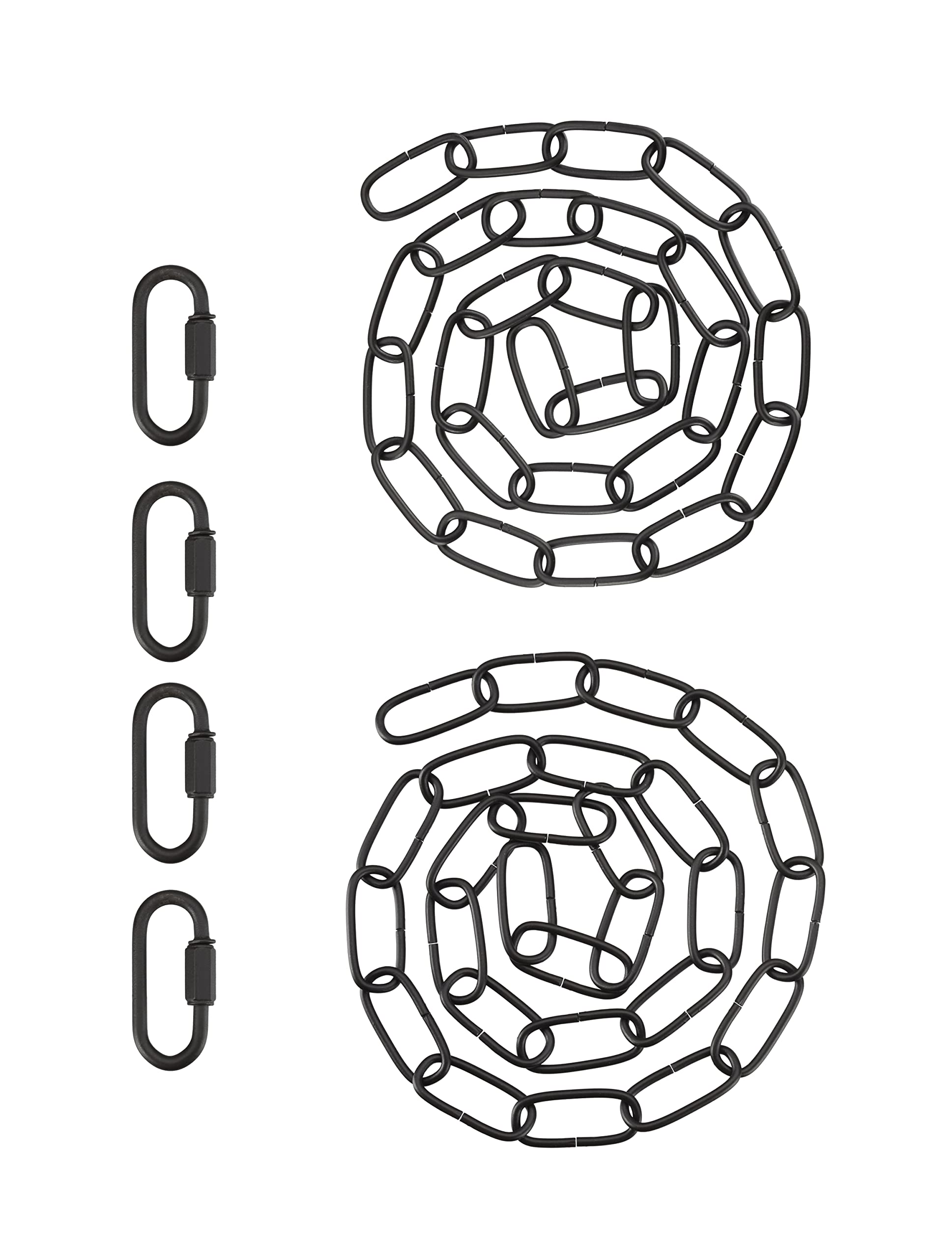 Aspen Creative 21111-81,Steel 3 Feet Heavy Duty Chain &amp; Quick Link Connector for Hanging Up Maximum Weight 40 Pounds-Lighting Fixture/Swag Light/Plant in Oil Rubbed Bronze.11 Gauge.