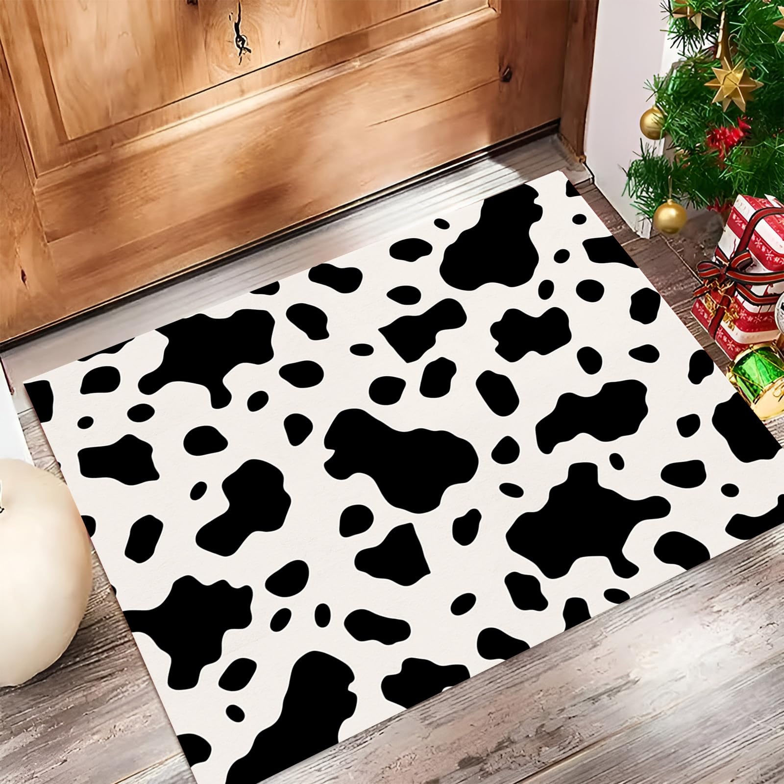 Tapis de porte rectangulaire anti-glisse pour sol humide