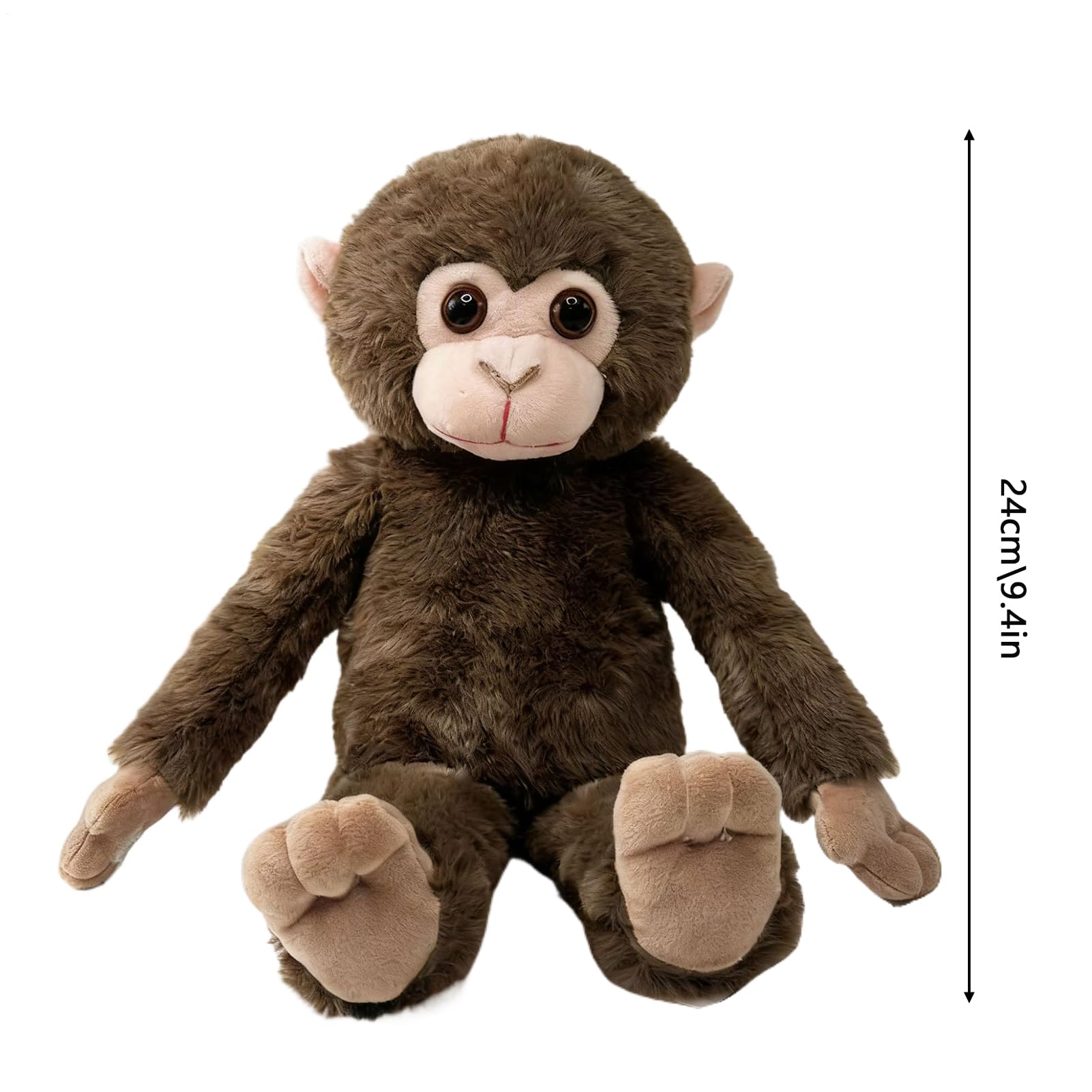 Mono De Peluche Realista De 9 Pulgadas Con Plátano, Suave Y Abrazable, Ideal Para Niños Y Decoración Del Hogar