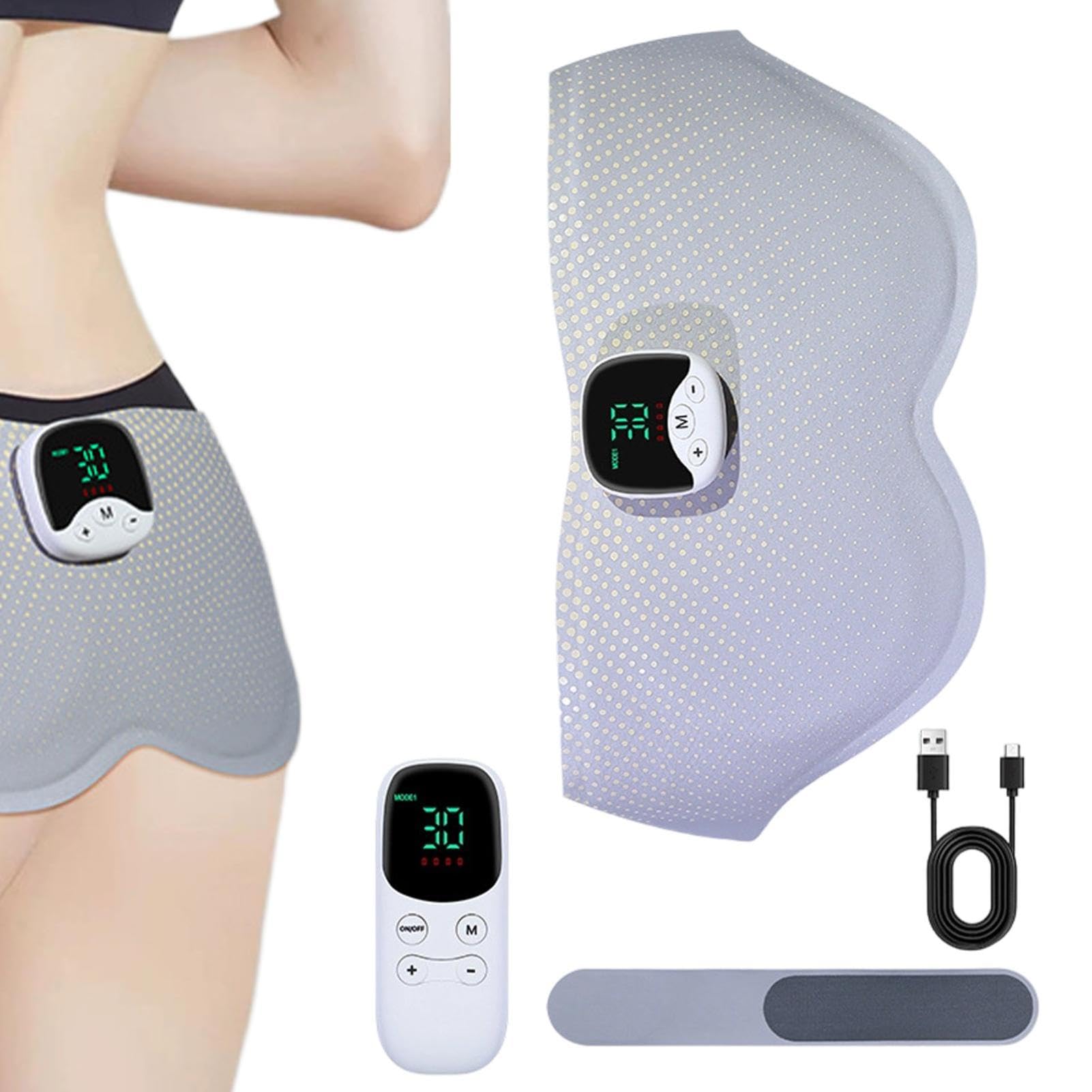 Stimolatore Muscolare dei Glutei Cintura Elettronica Sollevatrice Con 10 | Allenatore EMS per Fianchi, Glutei e Natiche per Interno/Esterno, Palestra, Casa, Workout, Fitness Post Parto