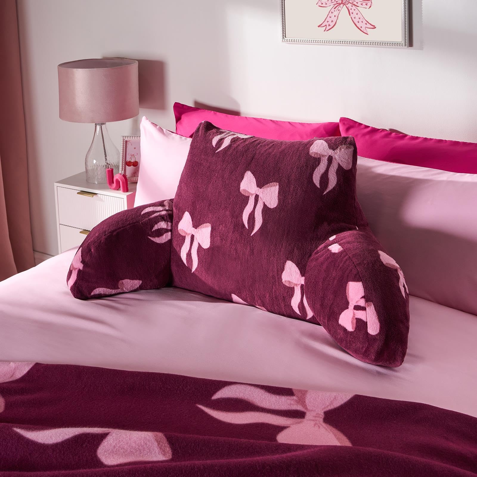 OHS Fleece Reading Pillow - Burgundy