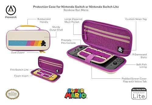 Miniatura 2 de PowerA Protection Case for Nintendo Switch - Rainbow Run Mario, protective case, gaming case, console case - Nintendo Switch