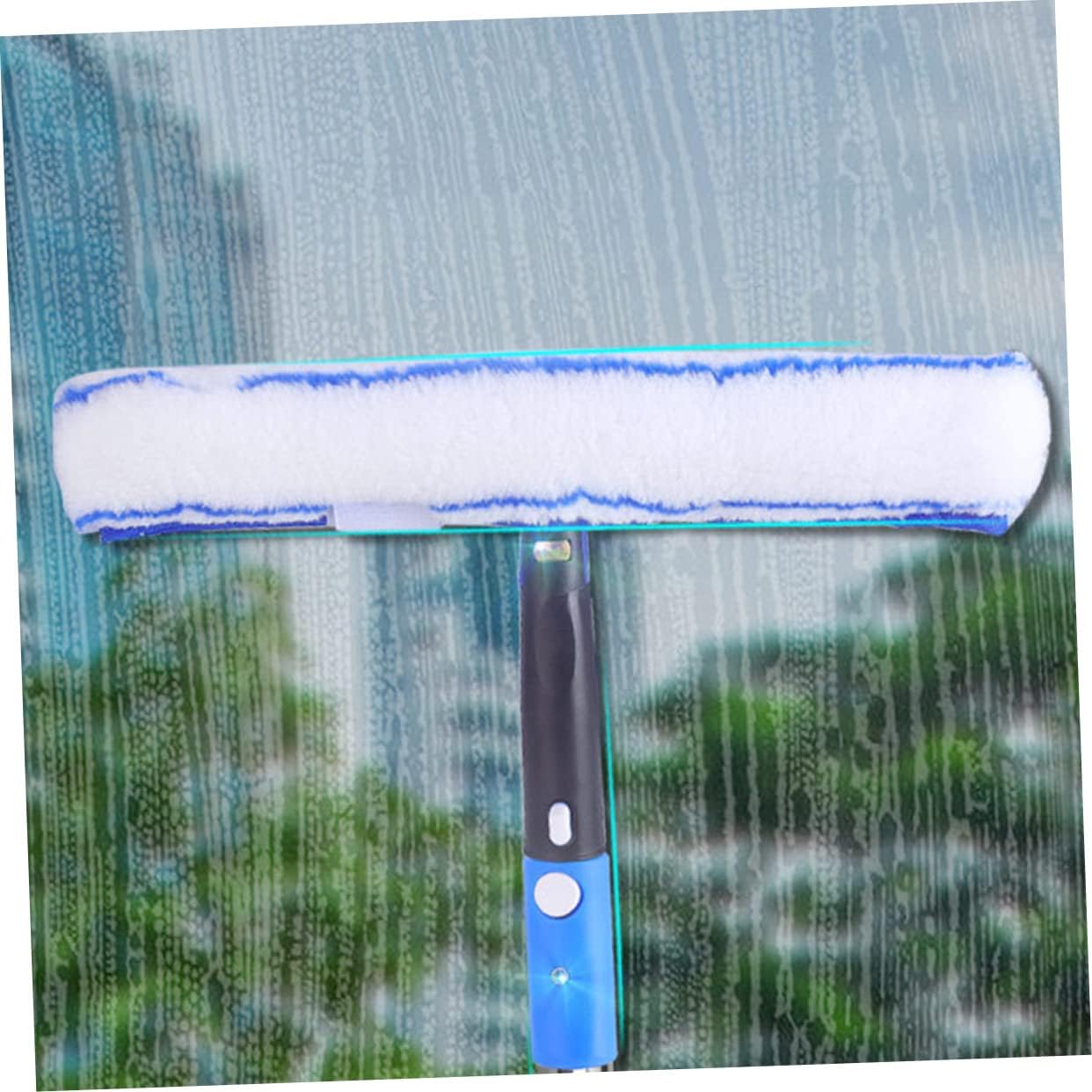 PartyKindom 1set Extendable Window Cleaning Squeegee with Microfiber Scrubber for Cars Showers and Lightweight Design for Easy Use and Maintenance Random Style