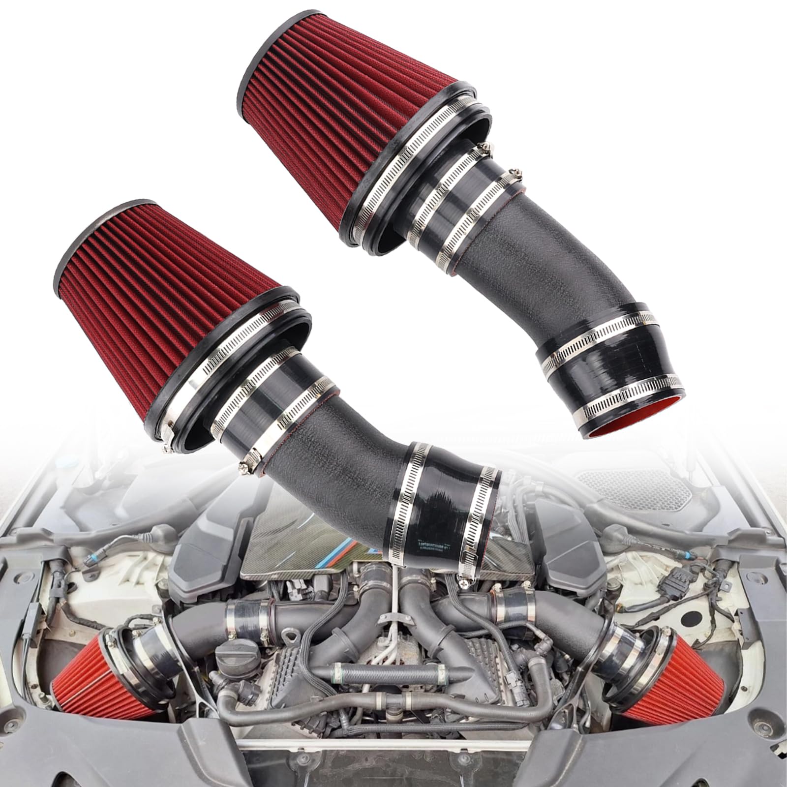 Kaltlufteinlass kompatibel mit BMW F90 M5 M8 Competition G30 M550i M850i Performance Upgrade
