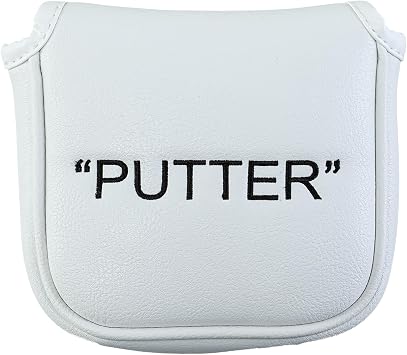 ZEETY Mallet Putter Cover, Golf Mallet Putter Headcover, Golf Club Cover | PU Leather, Magnetic Closure, Soft Protective Lining, Fits Most Mallet Putters