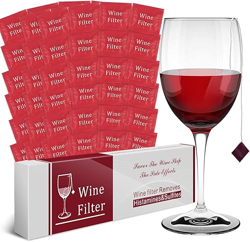 Miniatura 7 de WEESIGEI Purificador de sulfito de filtro de vino removedor de filtros de vino, histaminas sulfito, alivia los dolores de cabeza y previene las