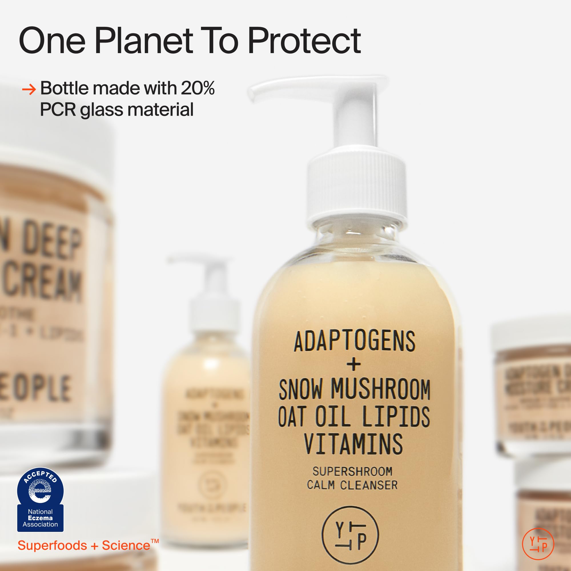 Youth To The People Supershroom Cleanser, codzienny żel do mycia twarzy, łagodzący i odżywczy, delikatny do demakijażu, testowany okulistycznie