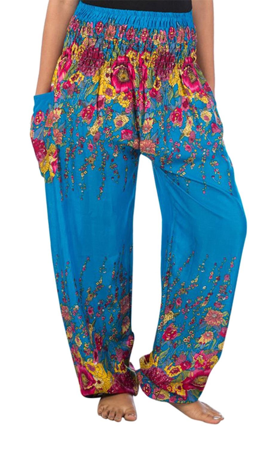 Lofbaz Harem Pants for Women Yoga Boho Hippie Clothing Womens Palazzo Bohemian Pajama Trousers Beach Indian Gypsy Genie Clothes — view 63