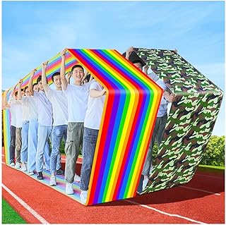 AGYHAM 2 Pcs Field Day Teamwork Game Playing Run Mat, Kids Adult Teamwork Play Group Learning Activity Sports Equipment, 4-20m (Size : Kids-6M)