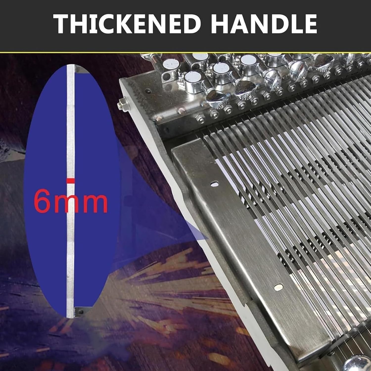 Manual Sushi Cutter-Stainless Steel Wire Slicer with Handle for Cutting Sushi Rolls,Vegetables,Ham,Tofu,and Luncheon Meat,Adjustable Thickness 6-30Mm 10Mm,10mm
