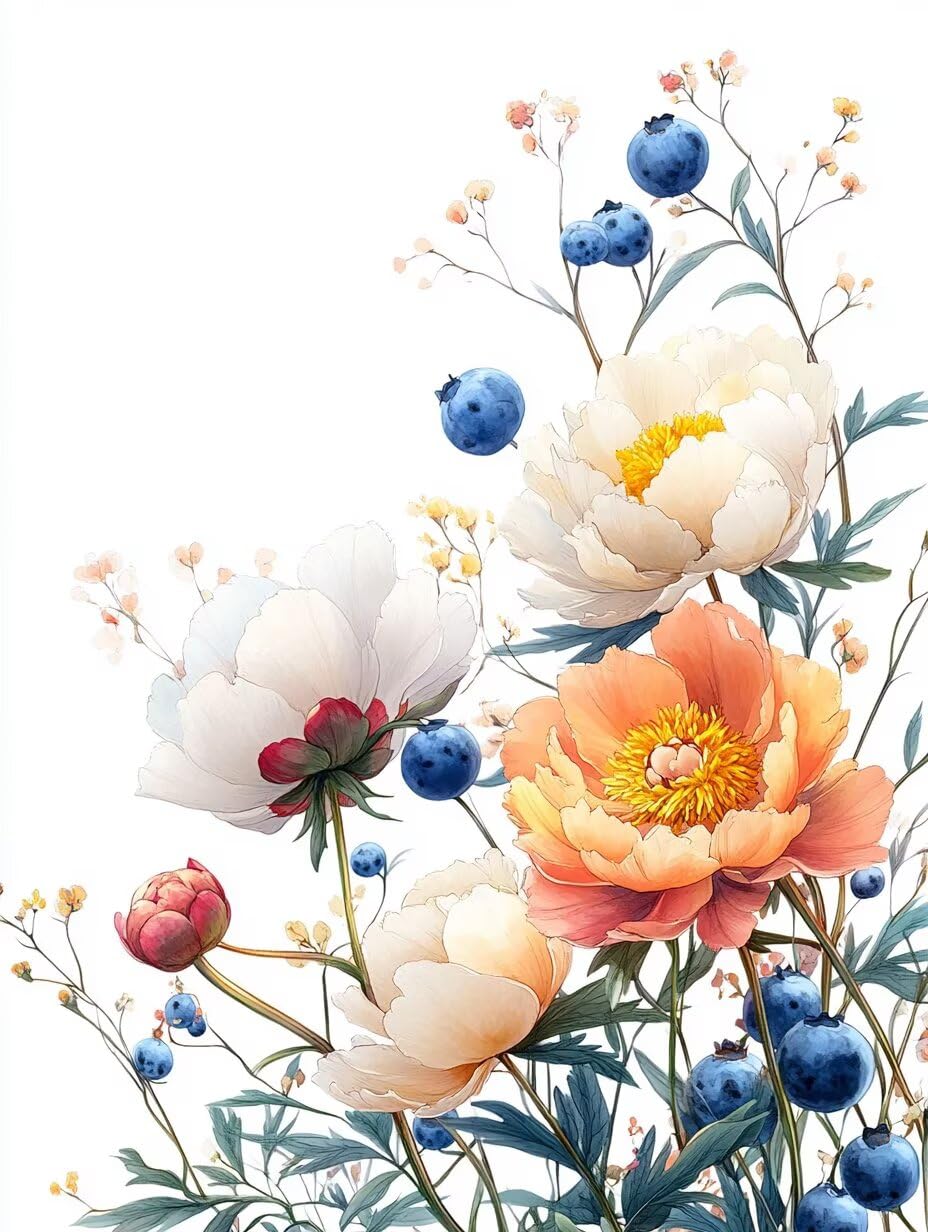5D Diamond Painting Flower Diamond Painting Kit Completo, DIY Disegni con Perline da Attaccare Pianta, Diamantini Crystal Art, Strass Ricamo a Punto Croce Painting per Decorazione Casa 80x110cm C-8600