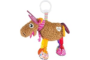 Lamaze Mortimer the Moose - Clip-On Plush Animal For Sensory Development