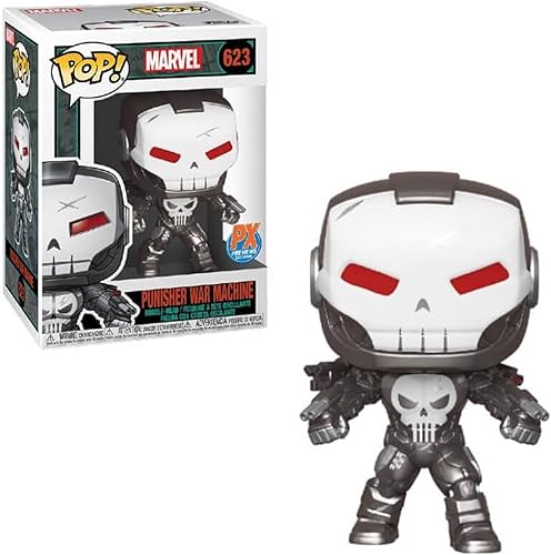 Miniatura 2 de Funko Marvel: Punisher War Machine (PX Previews Exclusive) Pop! Figura de vinilo (incluye funda protectora compatible con caja Pop Box)