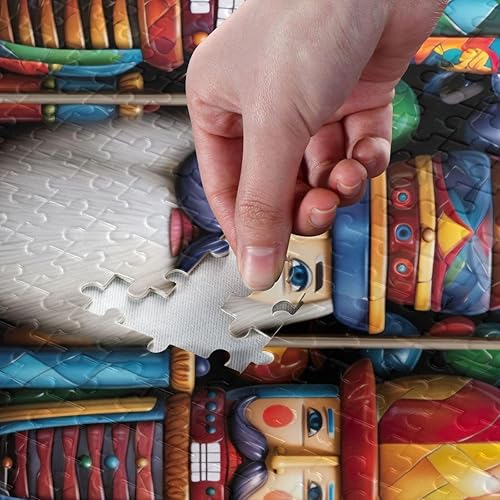 Miniatura 4 de Christmas Soldier Jigsaw Puzzles for Adults 1000 Pieces,Colorful Puzzle with Mesh Storage Bag,Learning Educational Puzzles for Gift 2011905