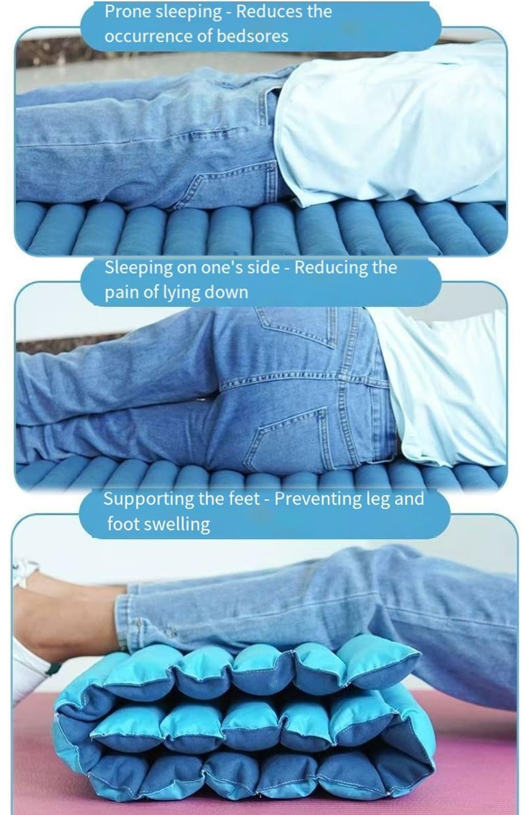 Matelas Anti-Escarres pour Personnes Âgées, Matelas pour Lit D'hôpital À Domicile Matelas À Pression Alternée, Respirants Et Confortables pour Les Patients Alités De Longue Durée