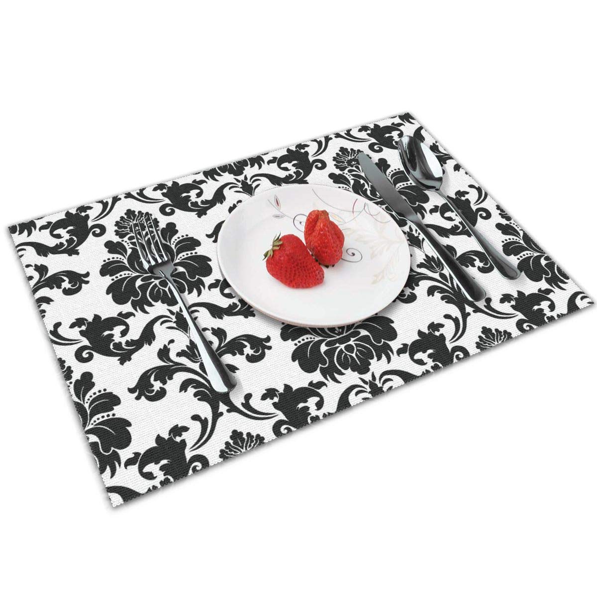 Ukeler Placemats Set of 6 Buffalo Check Plaid Placemats