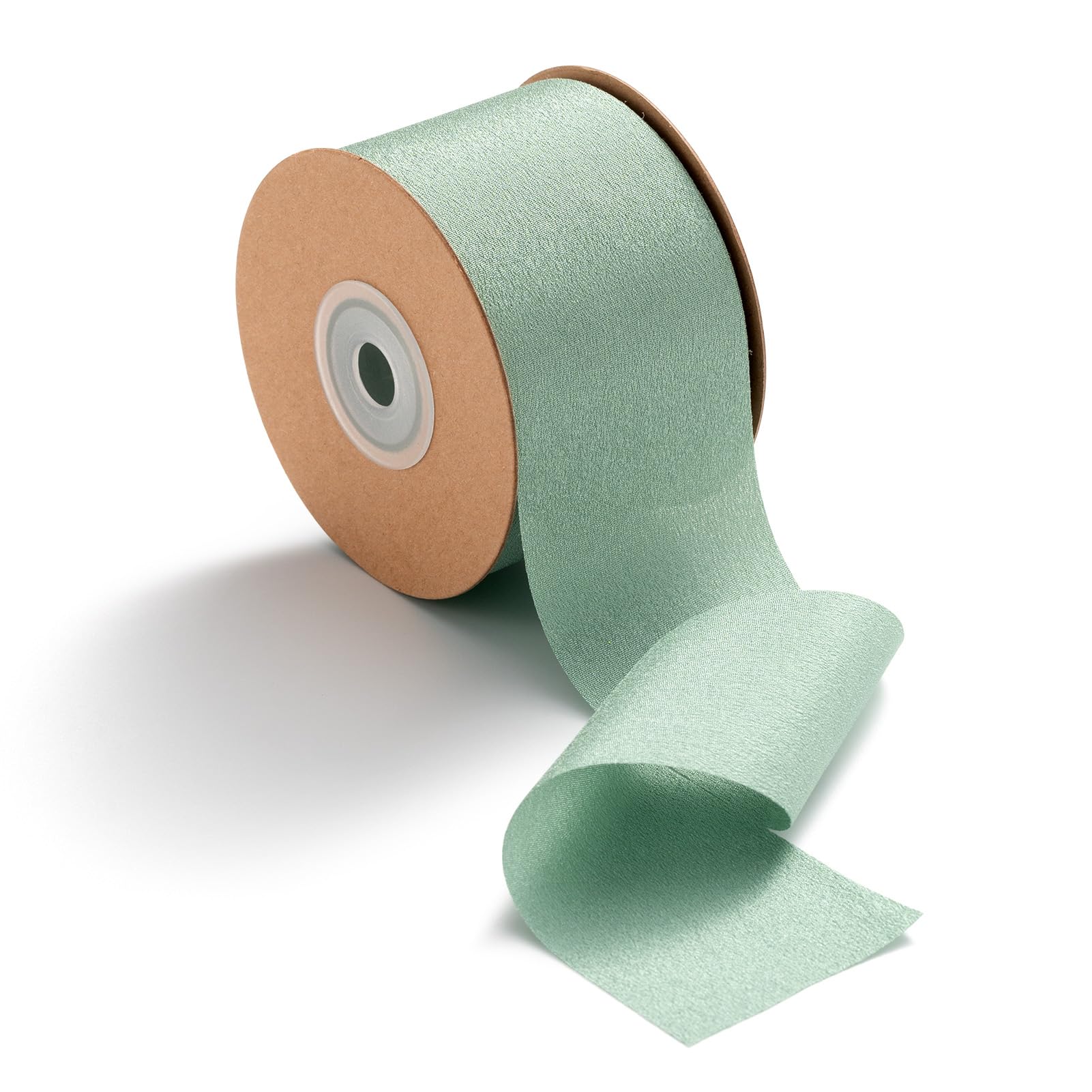 MORSUNBELA Geschenkband Breit Schleifenband Hochzeit Seidenband Dekoband 3,8 cm x 23 m