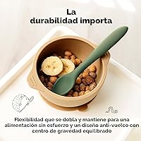 Vista 7 de KeaBabies Cucharas de silicona para bebés, alimentación autónoma de 6 a 12 meses, paquete de 3 utensilios de destete para bebés, cuchara