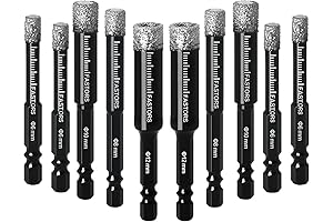 10-Pack Diamond Drill Bit Set