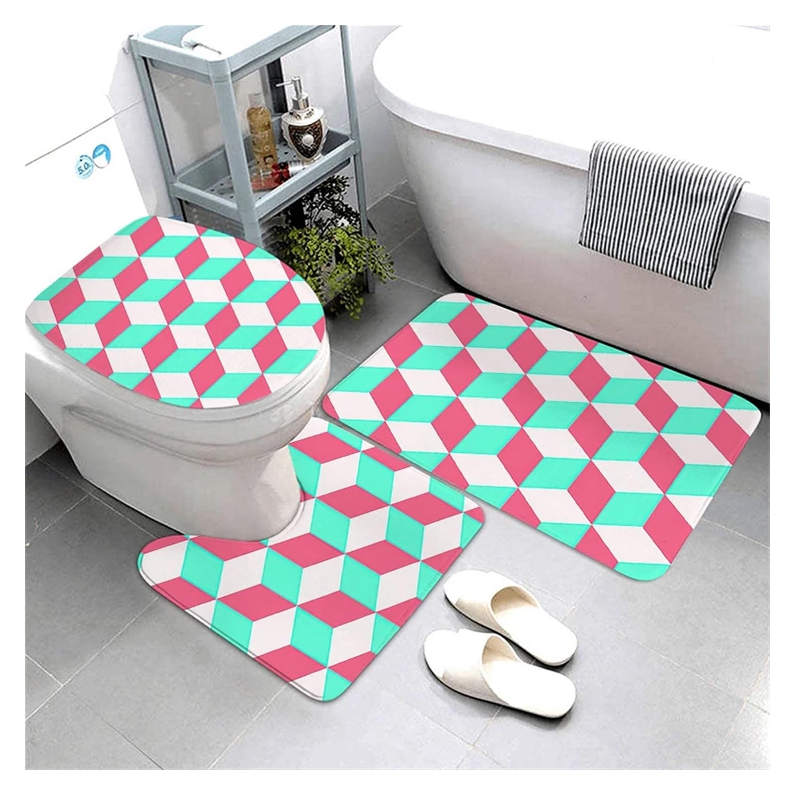 Shower Mat Bedroom Room Mat Bathtub toilet rug Anti-slip Bath Bathroom Small Rug(2208sjt-001725)