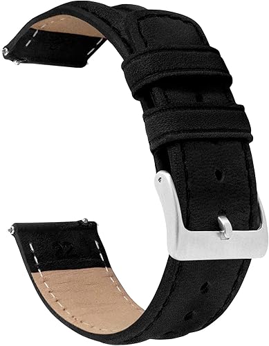 Barton Racing & Rally Horween - Correas de cuero con barras de resorte de liberación rápida integradas, longitud estándar para muñecas de 5 a 8