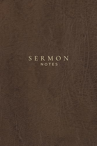 Sermon Notes Journal: Faith-Based Notebook | Record Scripture, Key Takeaways
