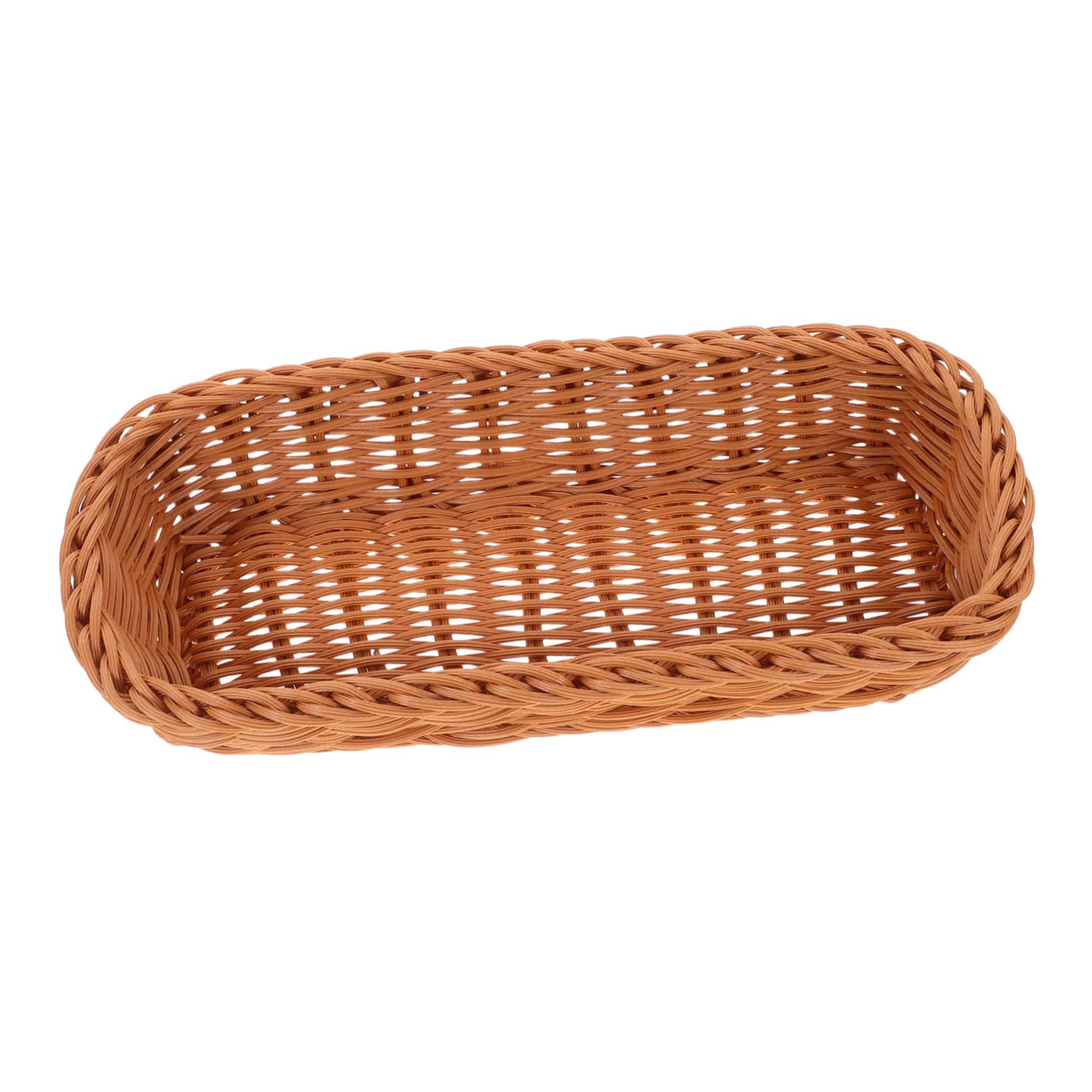 ULTECHNOVO Cesta de Almacenamiento Tejida para Cubiertos y Palillos Recipiente Plástico Resistente para Utensilios de Cocina Organizador Compacto para Mesa y Encimera