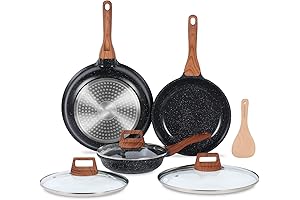 ESLITE LIFE Ceramic Nonstick Skillets Set: Cookware Clearance