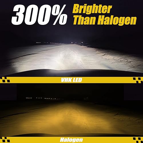 Miniatura 2 de VHK Paquete de 4 bombillas LED para faros delanteros Peterbilt 579 587 2011 2017 2019 2020 2021 2022 2023 Peterbilt 579 587, haz bajo y alto H11