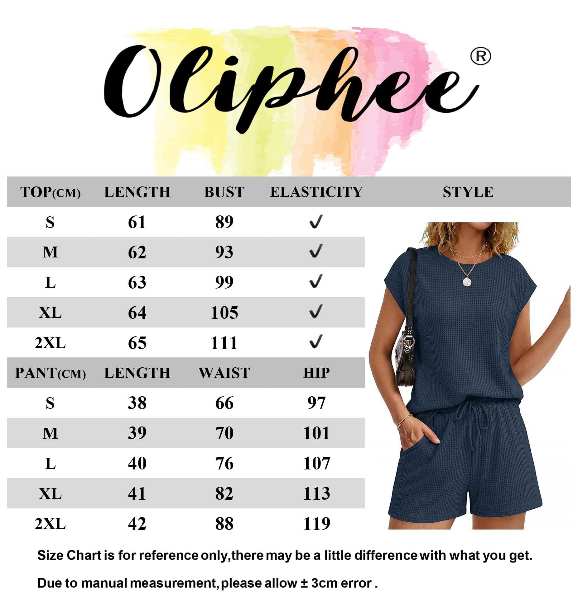 Chándal Mujer Conjunto Mujer Chic y Elegante Waffle 2 Piezas Camiseta Manga Corta y Pantalones Cortos Conjunto Deportivo Mujers Casual Vacacione Trabajo Verano