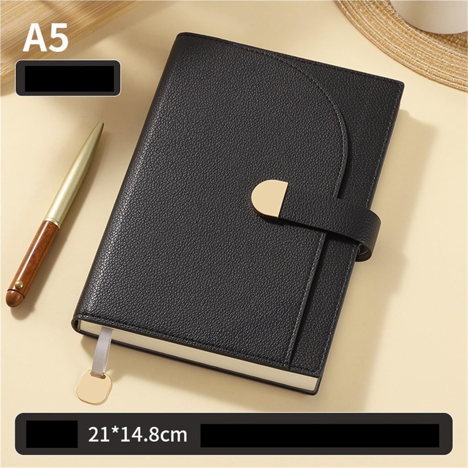 Quaderno Aziendale Taccuino A5 for scrivere appunti for l'ufficio dei compiti per L'uso Quotidiano(Black)