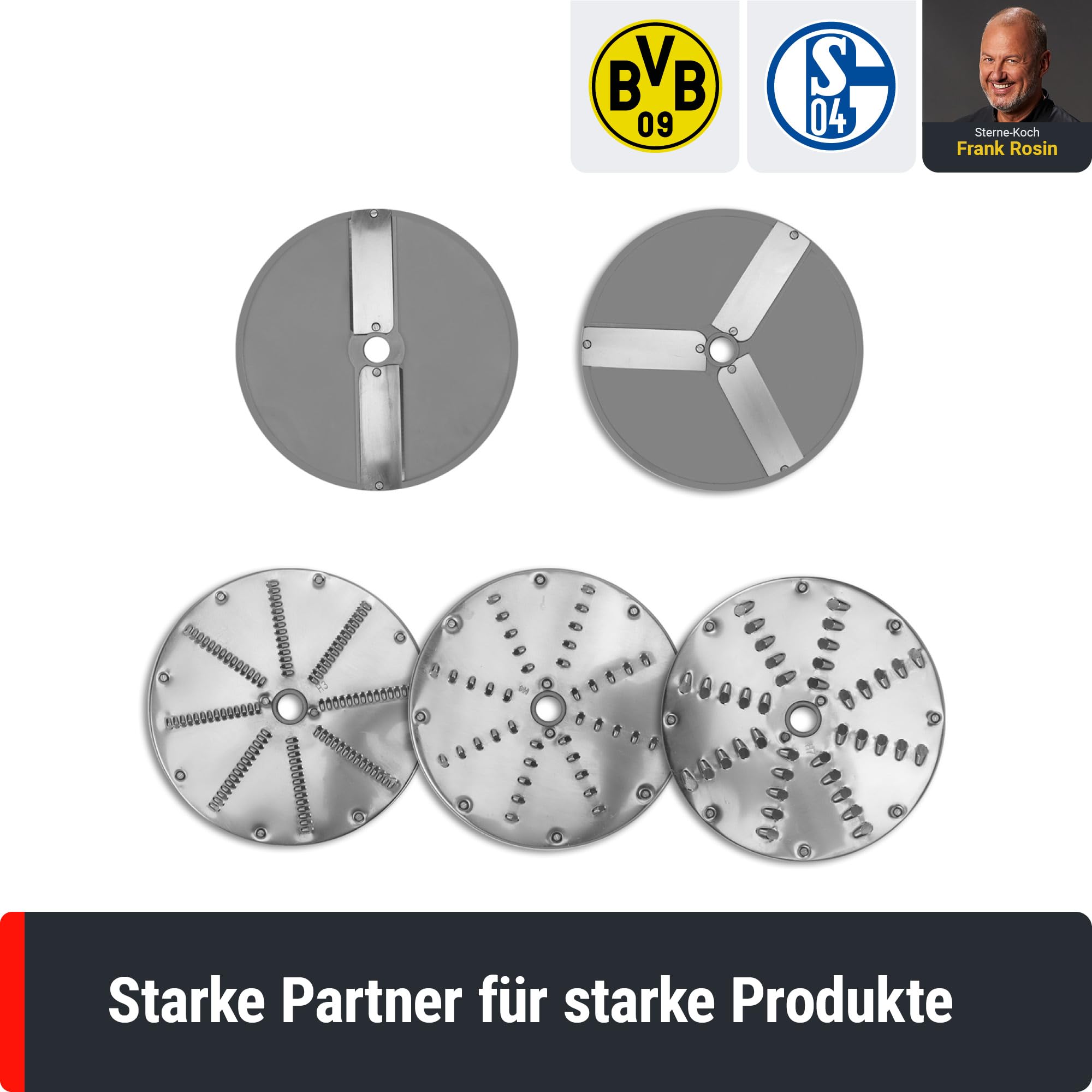 GGM Gastro Gemüseschneider 550W mit 5 Scheiben