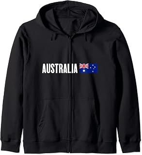 Boy, Girl, Men and Women - Country Flag of Australia Zip Hoodie