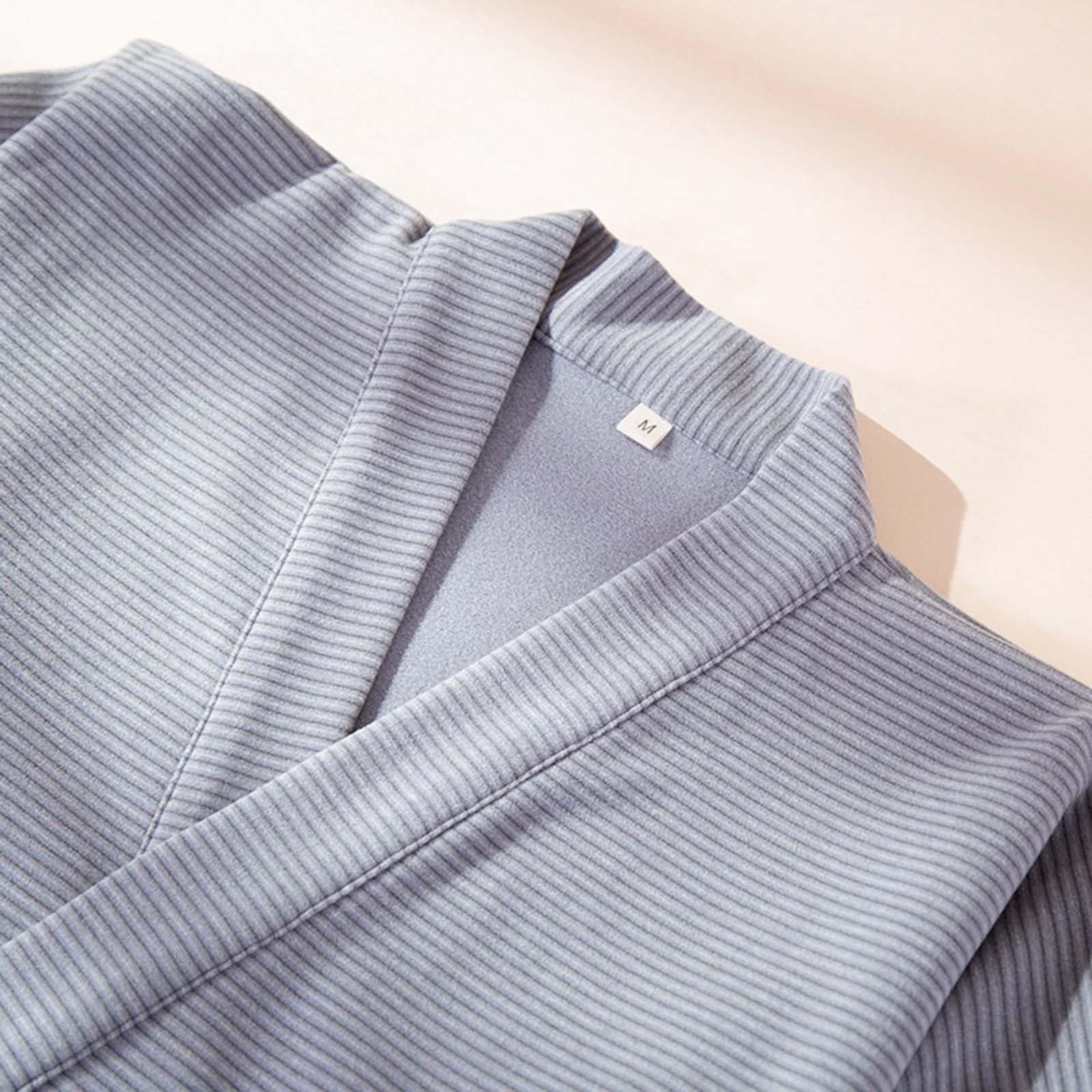Pijama para hombre Kimono japonés Pijamas suaves Bata pura Estilo Japonés Traje Clásico Elegante Albornoz de Algodón Ligero Ropa Casual