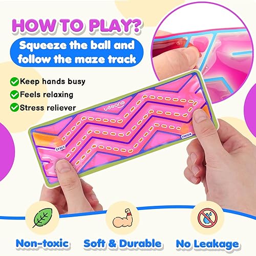 Miniatura 9 de Paquete de 12 juguetes sensoriales de laberinto para niños y adultos: herramientas calmantes silenciosas para niños autistas - Fidgets de ansiedad