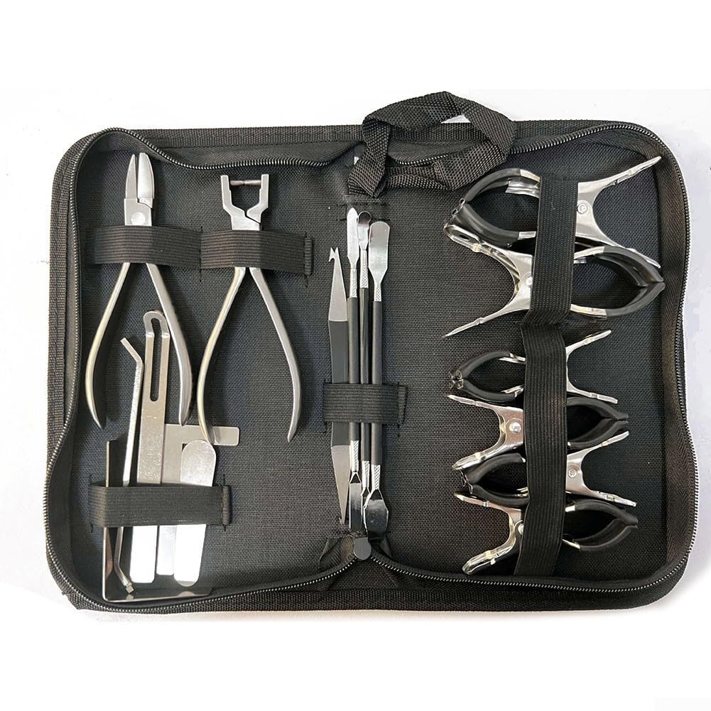 Kit de reparación de saxofón, 17 piezas de herramientas de reparación de saxofón de acero inoxidable, portátil, ajustable, repuesto para los amantes del saxofón