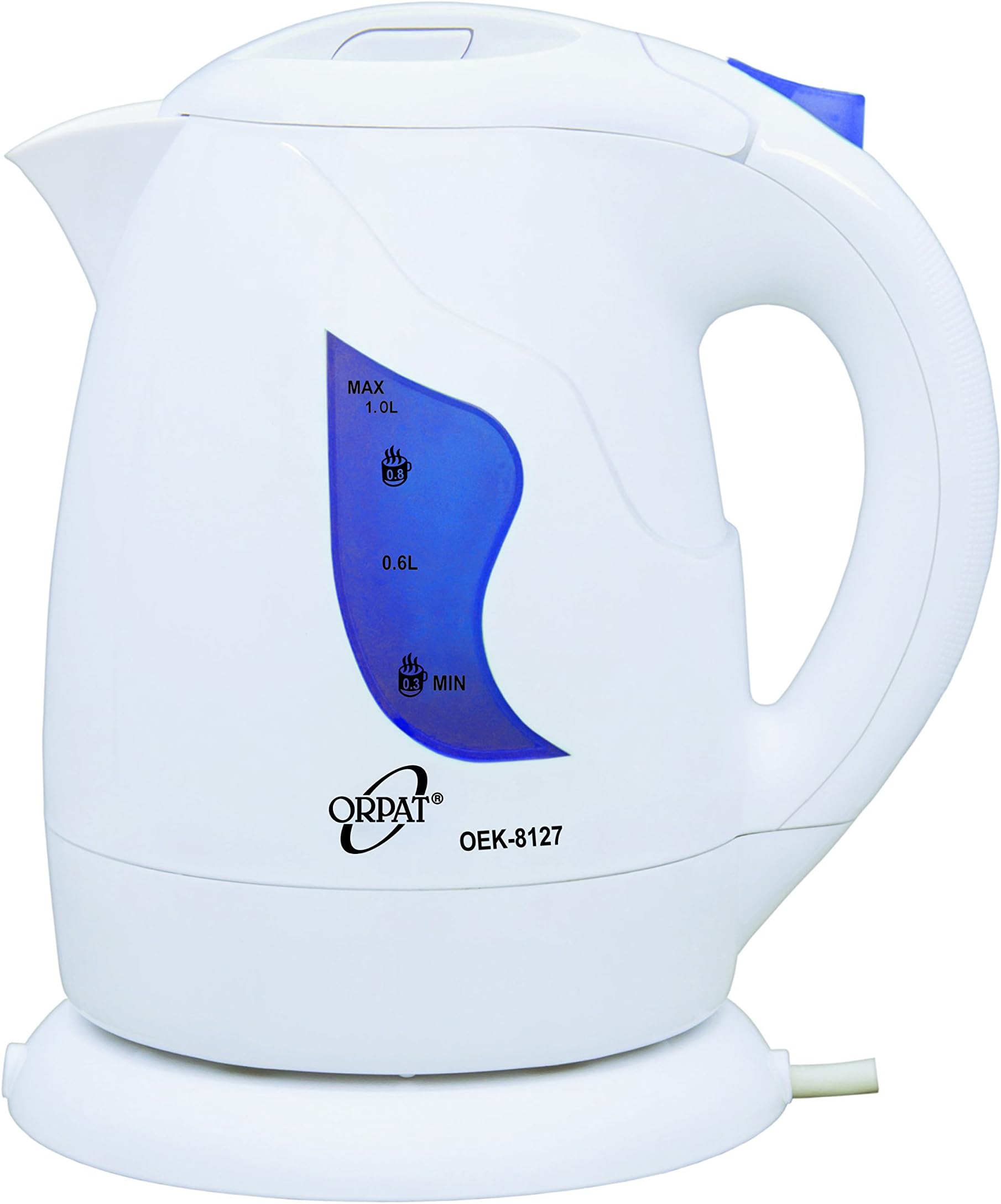 Orpat OEK-8127 1-Litre Cordless Kettle (Blue)