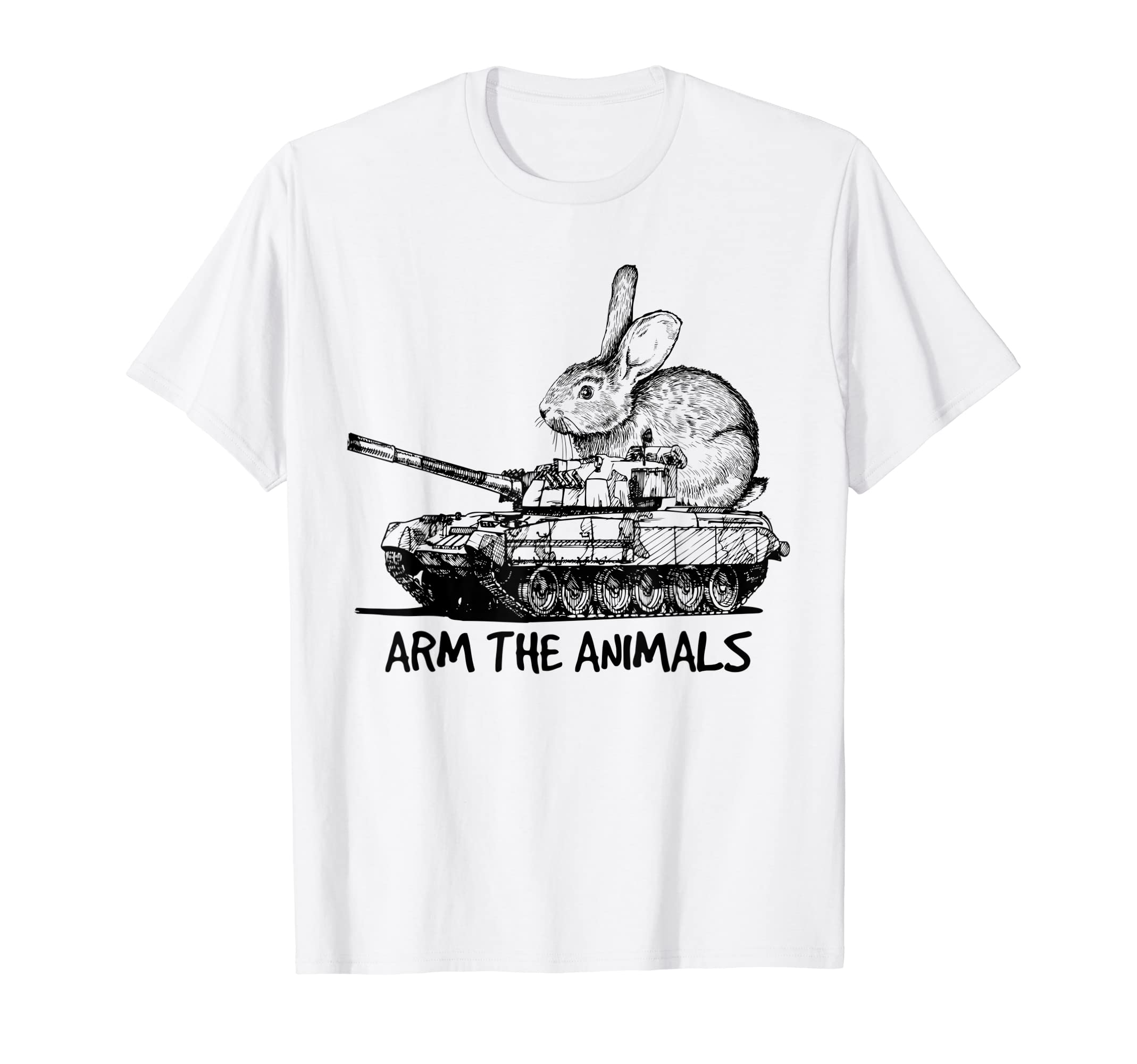 Funny Arm Animals Bunny Easter Day T-ShirtOEKO-TEX STANDARD 100