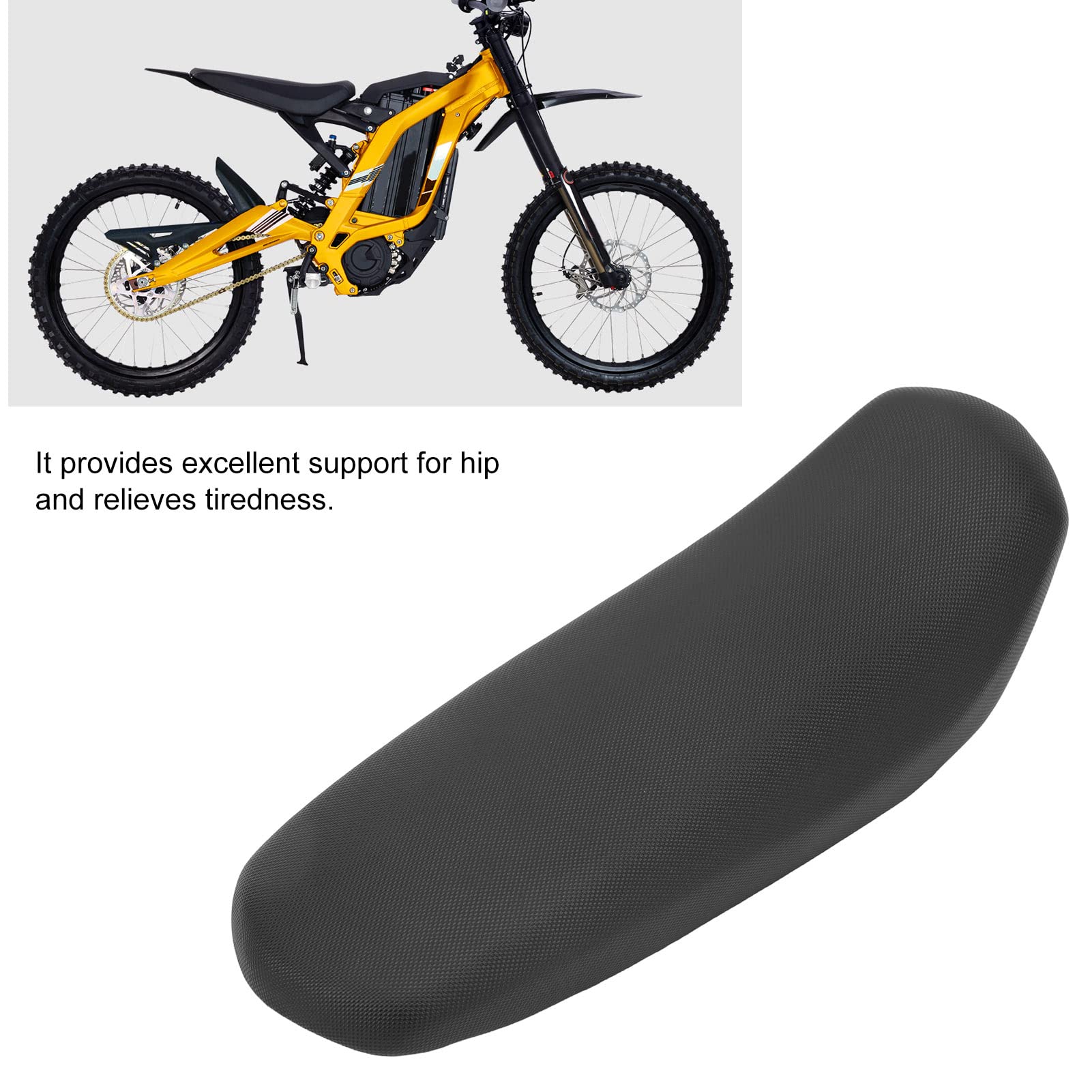 Elektryczna Poduszka na Siedzenia Motocyklowe Czarna Skórzana Skórzana Skórzana Poduszka do Sur Ron Light Bee X S Elektryczny Rower Dirt Bike