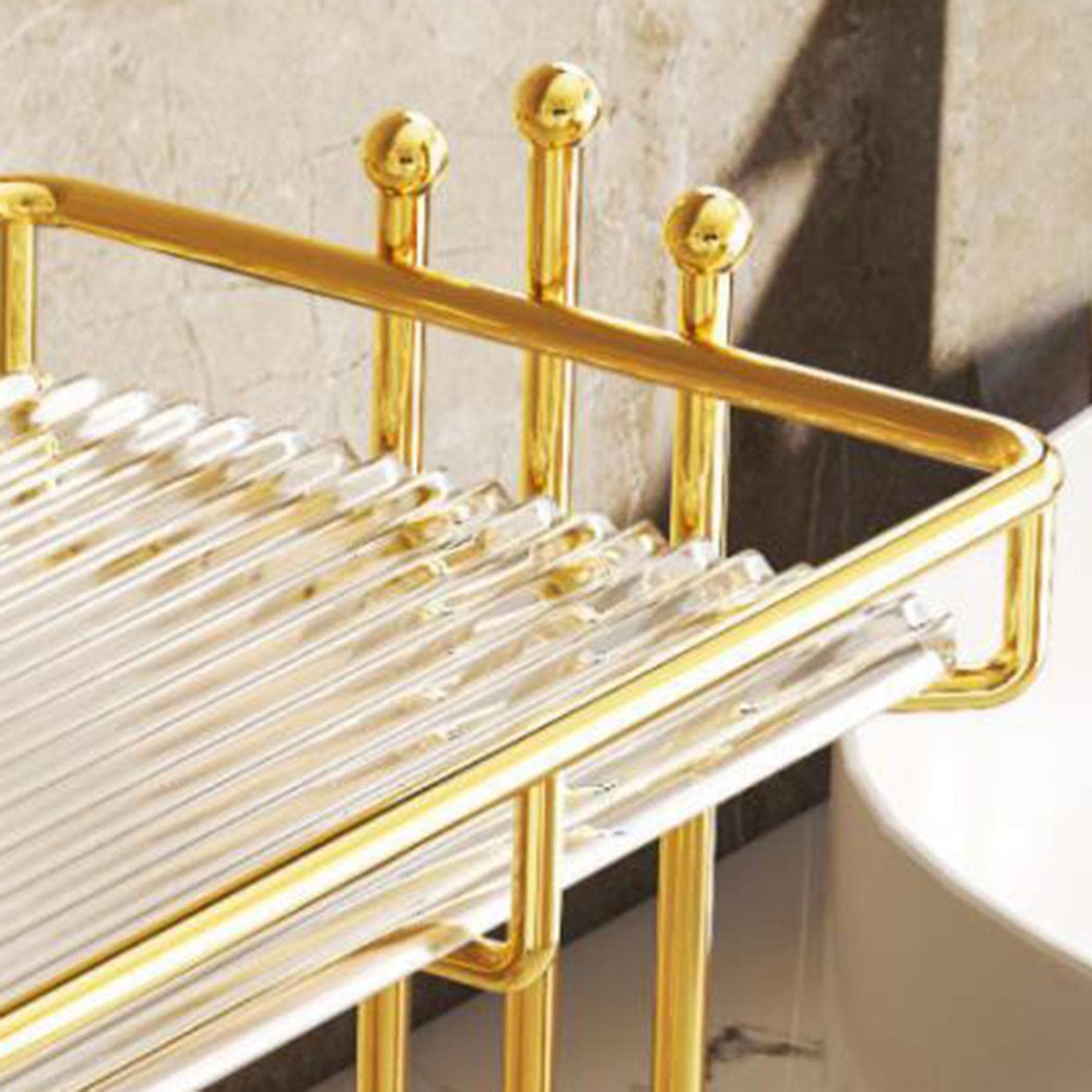 Bandeja de tocador de baño, estantes de almacenamiento para condimentos de cocina, oficina en casa, L