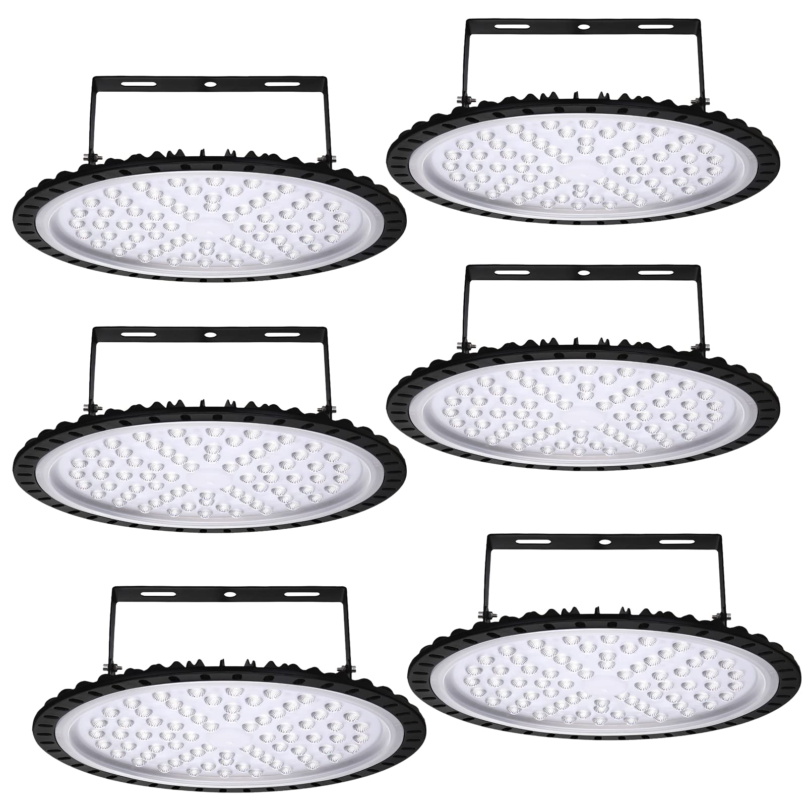 300W UFO LED High Bay Light 6000-6500K Cool White LED Workshop Light Ultra Thin Factory Warehouse LED Industrial
