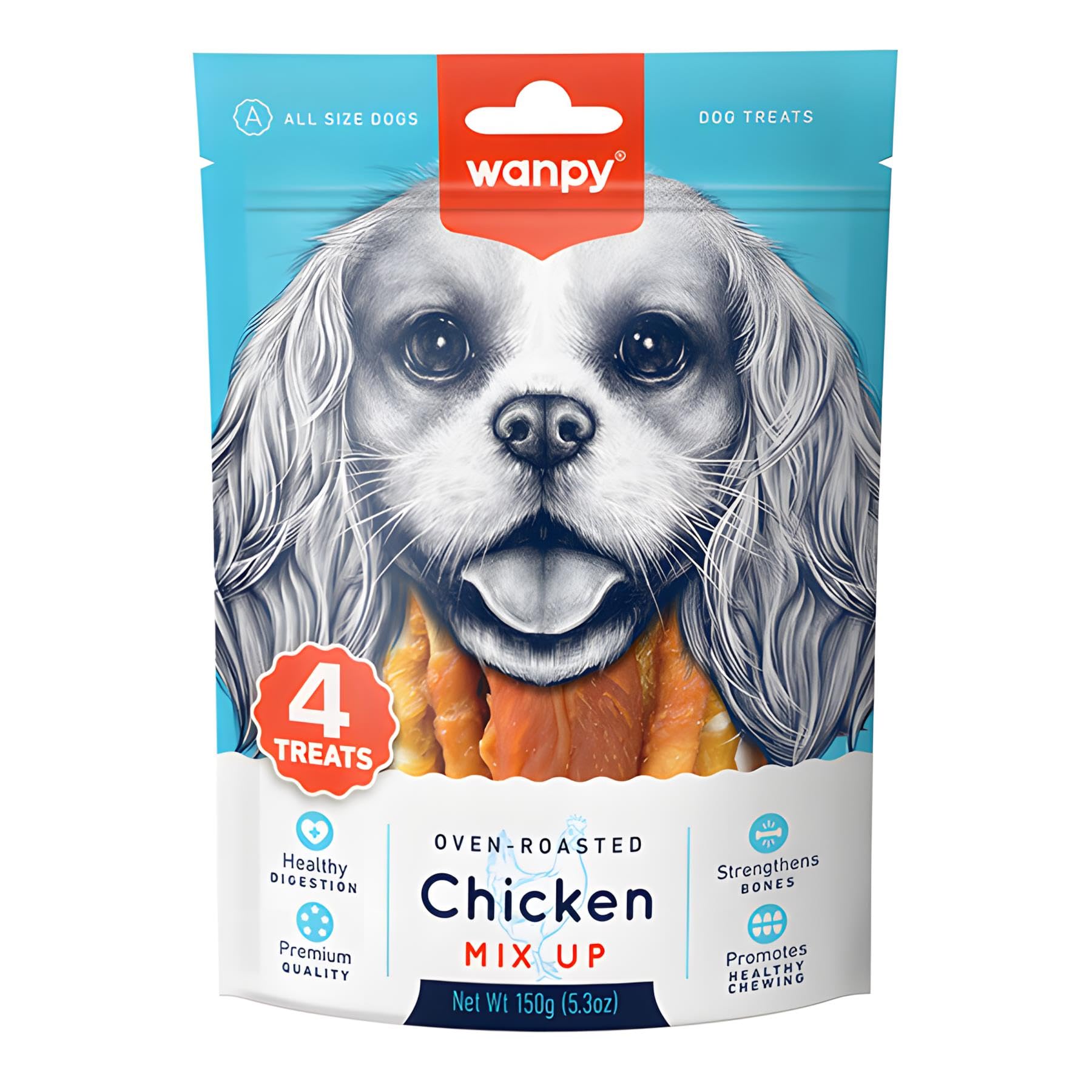 Wanpy Tavuklu Karışık Köpek Ödülü 150gr x 2 Adet