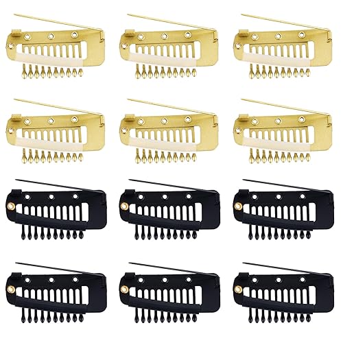 12 piezas de clip de peluca con pasadores de seguridad, extensiĂłn de cabello de 10 dientes, peines invisibles de peluca para asegurar la peluca sin 12 piezas de clip de peluca con pasadores de seguridad, extensiĂłn de cabello de 10 dientes, peines invisibles de peluca para asegurar la peluca sin