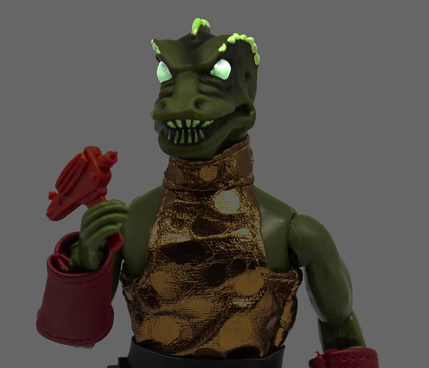 Mego Action Figures, 8” Star Trek - Gorn with Glow in The Dark Eyes, Spines, and Teeth (Limited Edition Collector’s Item)